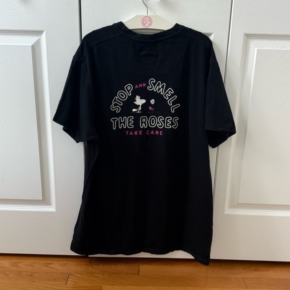 Moaconcept X Peanuts Take Care Black Graphic Tee Woodstock - Picture 3 of 5